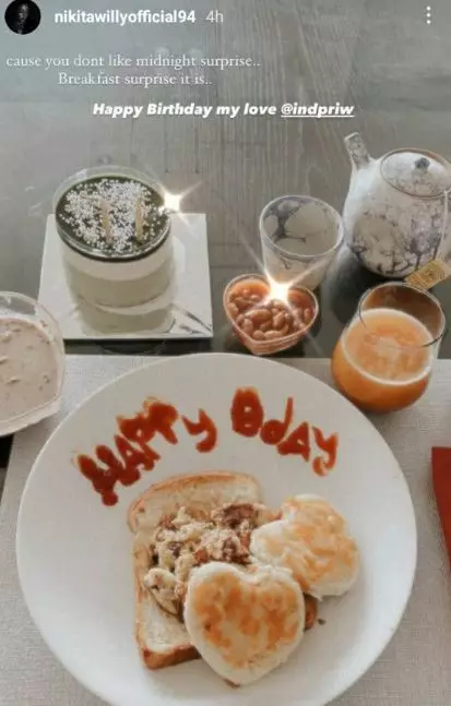 Momen perayaan ultah ke-29 suami Nikita Willy Instagram