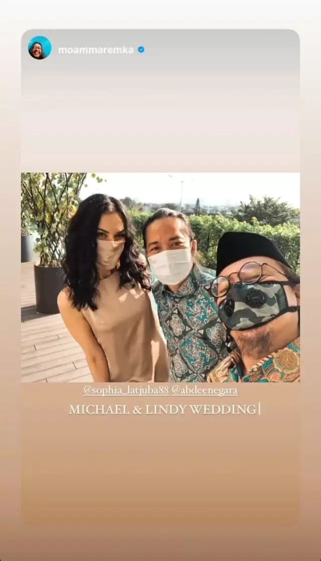 Momen Sophia Latjuba di pernikahan mantan suami © Instagram Momen Sophia Latjuba di pernikahan mantan suami © Instagram