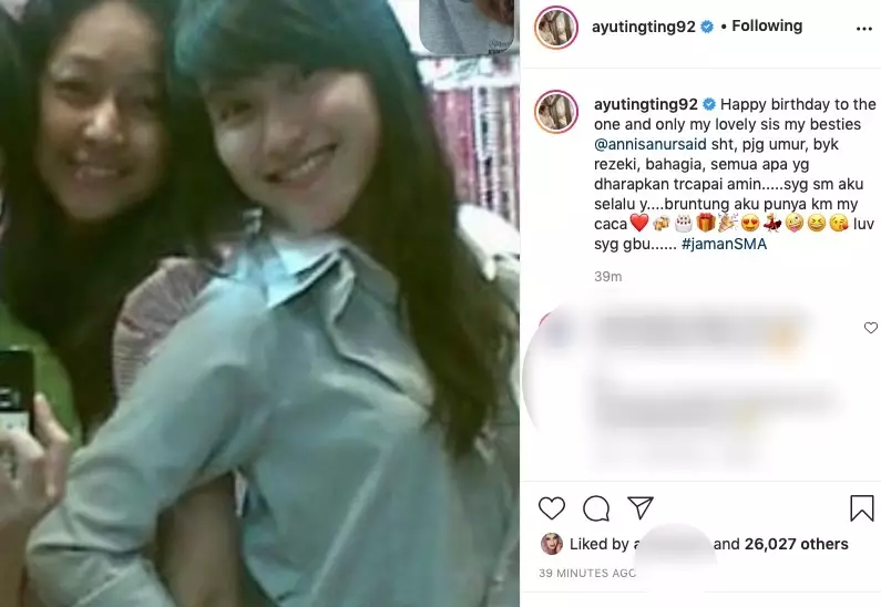Potret lawas Ayu Ting Ting saat sekolah Instagram Potret lawas Ayu Ting Ting saat sekolah Instagram