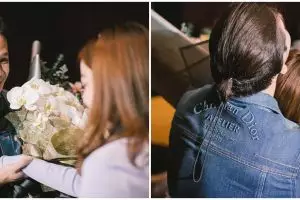 10 Momen romantis Jordi Onsu 'nembak' Frislly Herlind, sewa bioskop