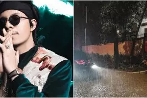 7 Potret rumah baru Atta Halilintar kebanjiran,  garasinya terendam