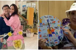 10 Momen Nagita Slavina buka hadiah dari karyawan, kertas kadonya unik