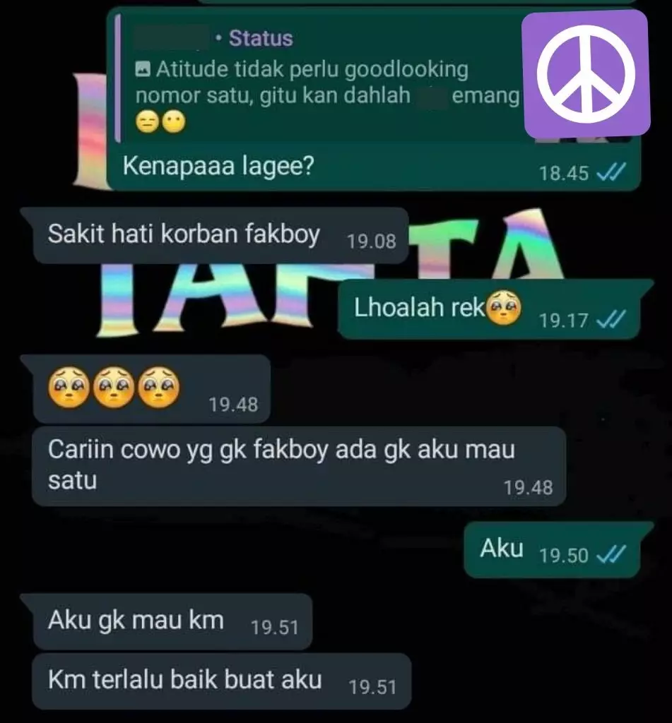 Chat lucu cowok ke gebetan © berbagai sumber