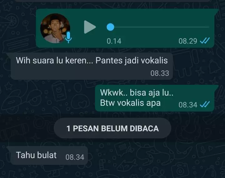 Chat lucu cowok ke gebetan © berbagai sumber