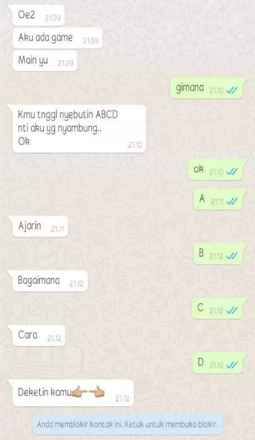 Chat lucu cowok ke gebetan © berbagai sumber