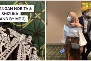 Viral rombongan nonton Stand By Me Doraemon 2 pakai kostum kondangan