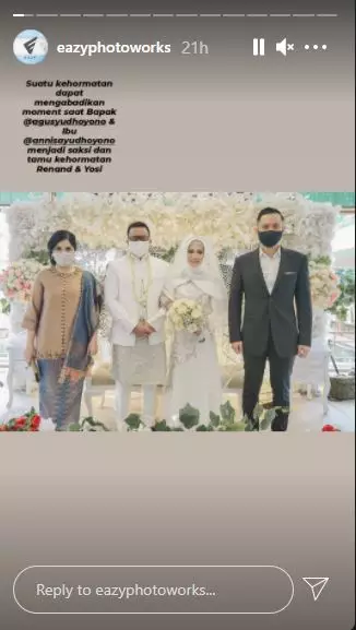 Annisa Pohan kondangan masker ©Instagram