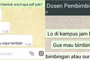 8 Chat mahasiswa ke dosen ini ngawurnya bak uji nyali