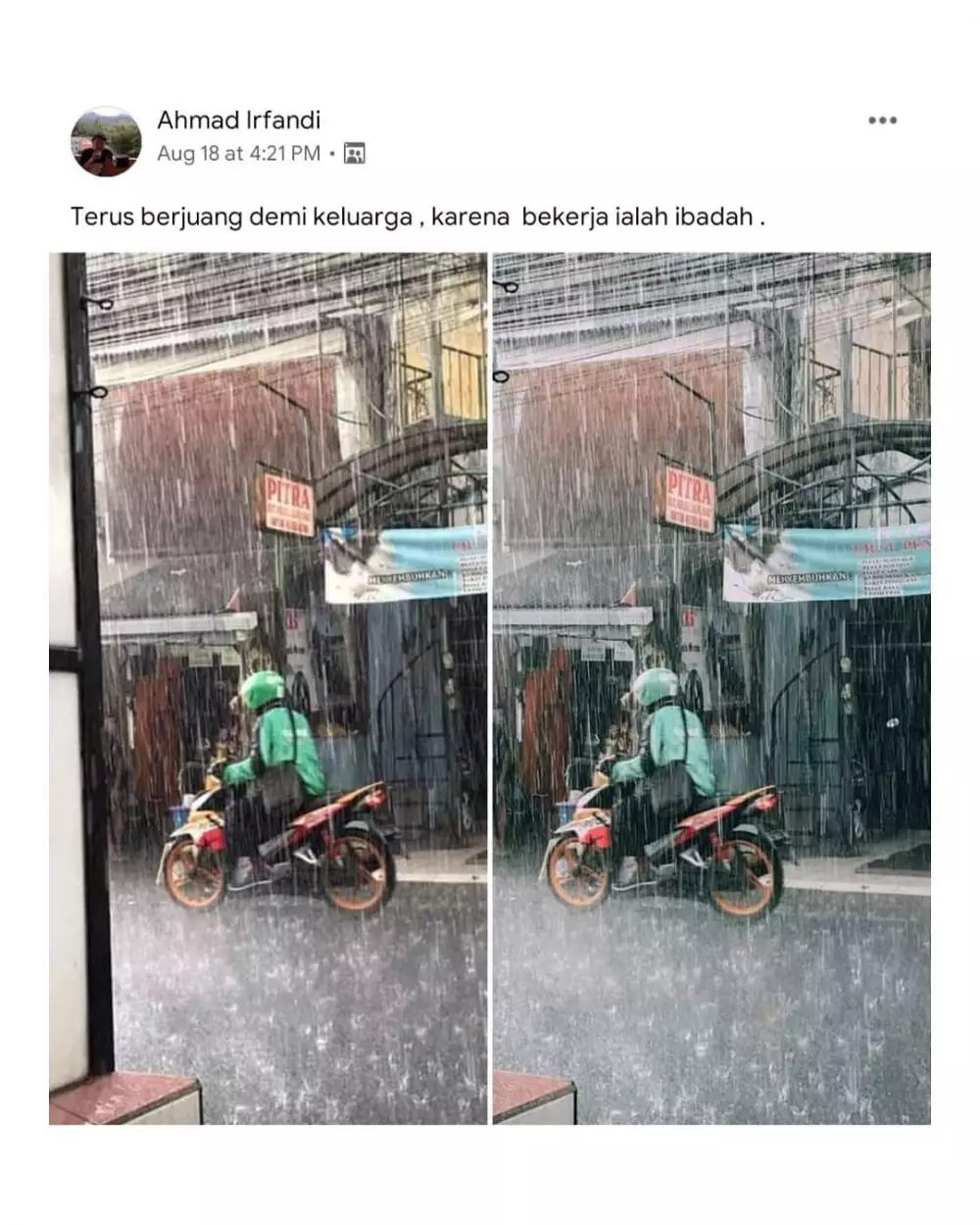 Perjuangan driver ojol © berbagai sumber Perjuangan driver ojol © berbagai sumber