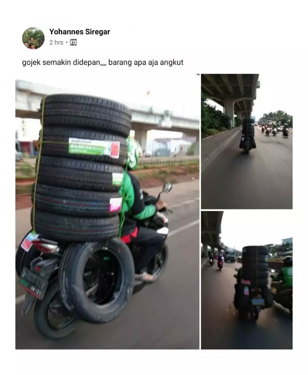 Perjuangan driver ojol © berbagai sumber Perjuangan driver ojol © berbagai sumber