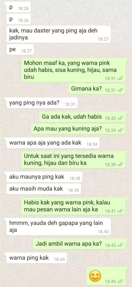 Chat bikin seller emosi © berbagai sumber
