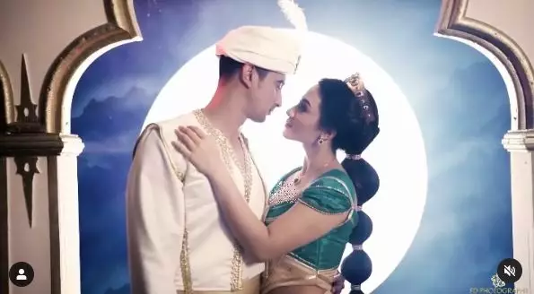 Ali Syakieb dan Margin Wieheerm pemotretan ala Aladdin © Instagram