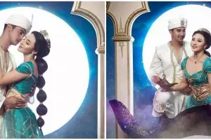 7 Pemotretan Ali Syakieb dan Margin Wieheerm bertema Aladdin, kece