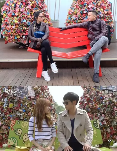 seleb foto di lokasi syuting drama Korea © 2021 brilio.net