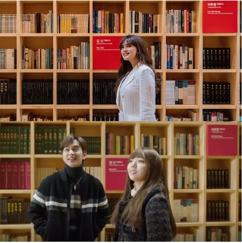 seleb foto di lokasi syuting drama Korea © 2021 brilio.net