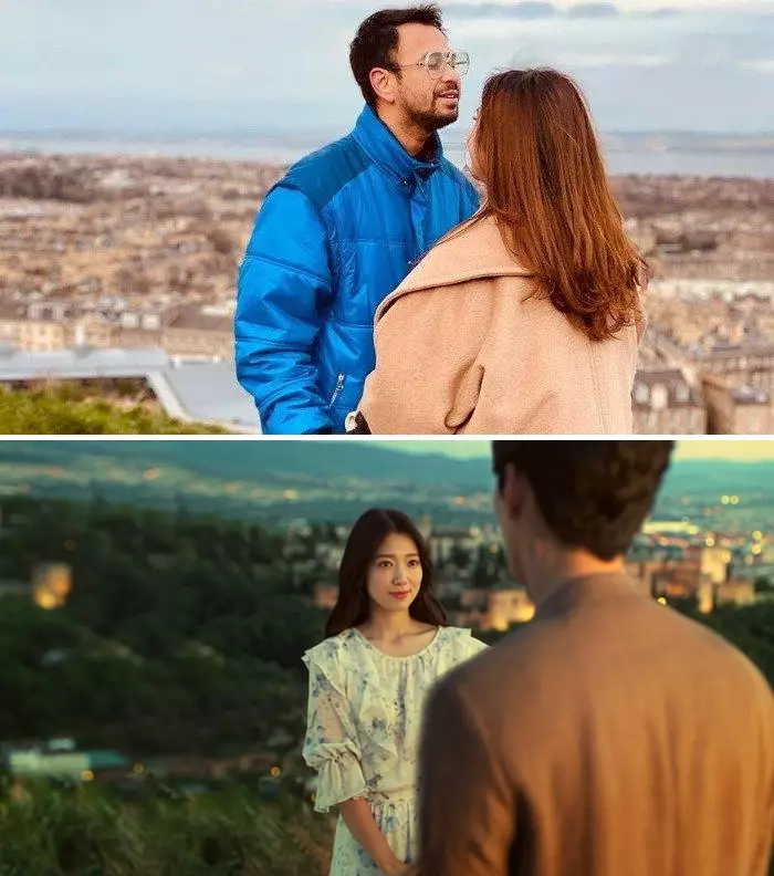 seleb foto di lokasi syuting drama Korea © 2021 brilio.net