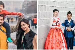 6 Momen seleb foto di lokasi syuting drama Korea, posenya mirip