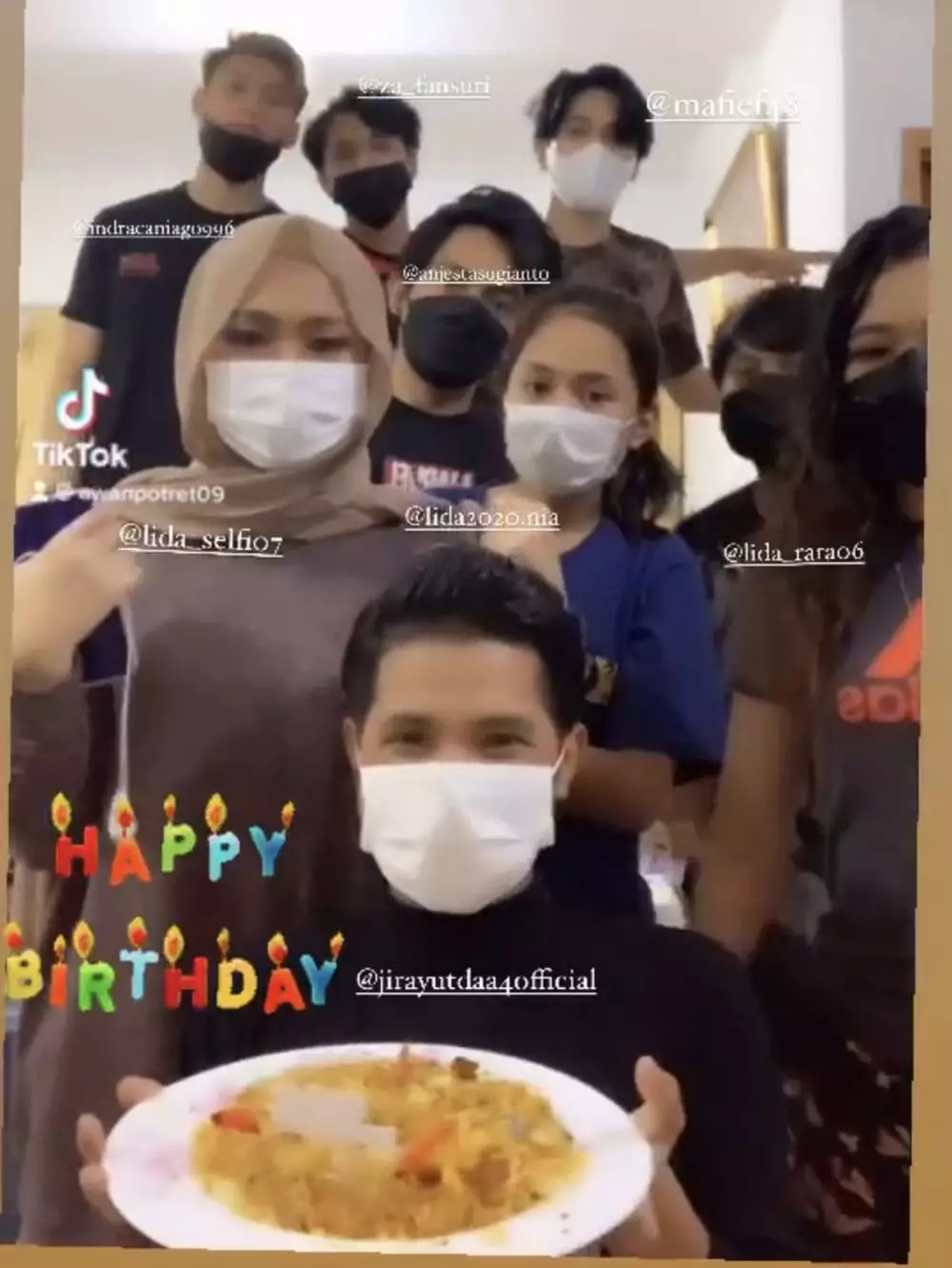 Momen ulang tahun Jirayut ke-20 Instagram © 2021 brilio.net