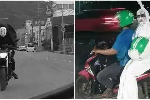 20 Tingkah antimainstream pengendara motor pakai kostum, nyeleneh abis
