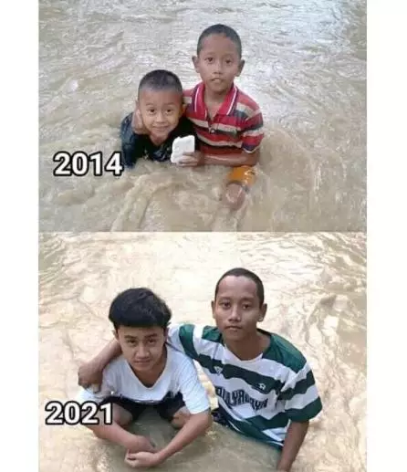Potret transformasi warga kebanjiran © 2021 brilio.net Potret transformasi warga kebanjiran © 2021 brilio.net