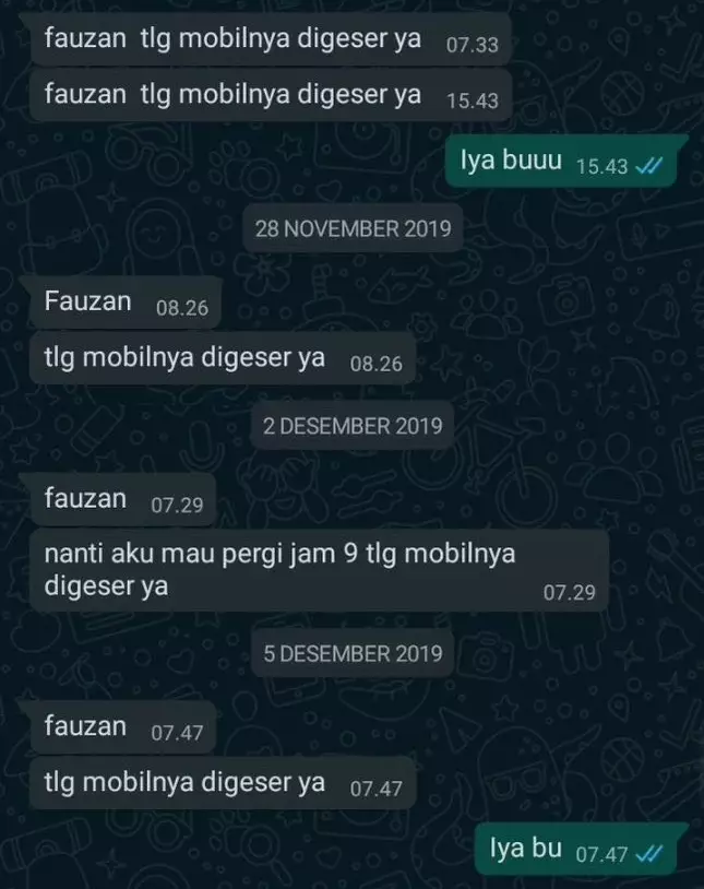 Chat peringatan ibu kos  © berbagai sumber Chat peringatan ibu kos  © berbagai sumber