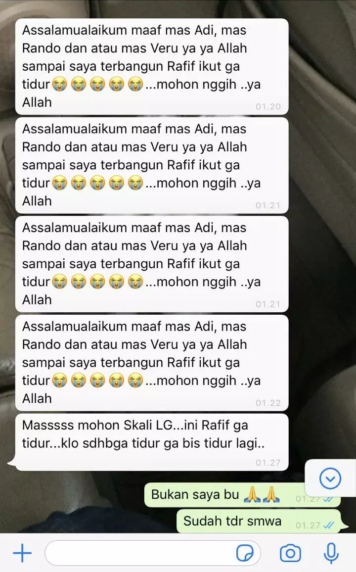 Chat peringatan ibu kos  © berbagai sumber Chat peringatan ibu kos  © berbagai sumber