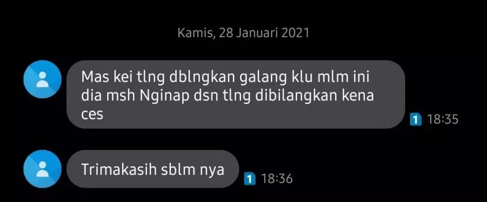 Chat peringatan ibu kos  © berbagai sumber Chat peringatan ibu kos  © berbagai sumber