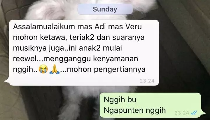 Chat peringatan ibu kos  © berbagai sumber Chat peringatan ibu kos  © berbagai sumber