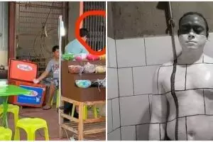 10 Potret orang berkamuflase dengan benda sekitar ini kocak abis