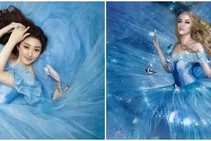 Beda penampilan 6 seleb dandan ala Cinderella, pesonanya terpancar