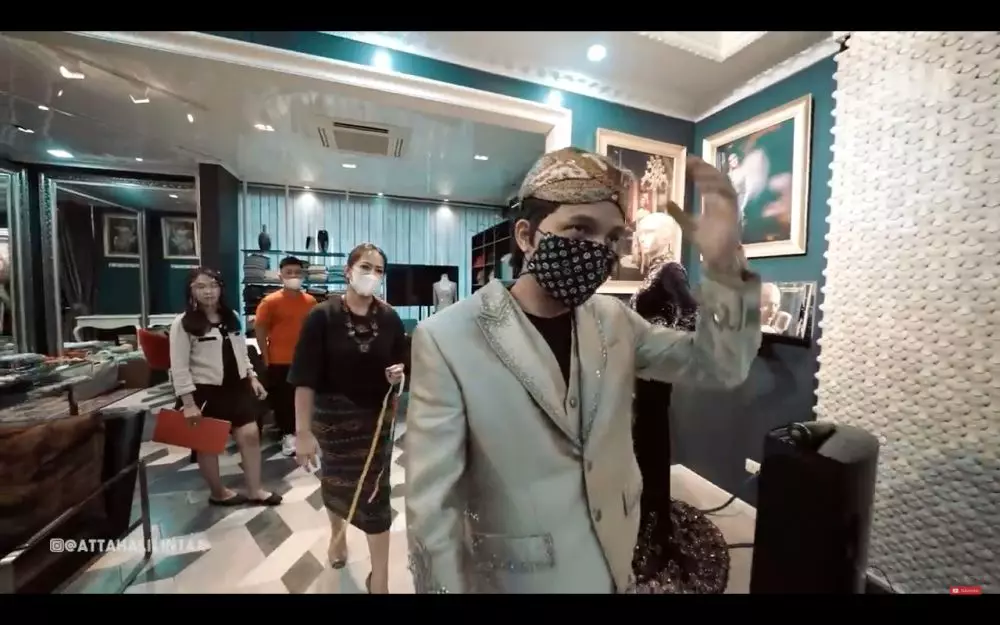 Atta Halilintar fitting baju nikahan YouTube