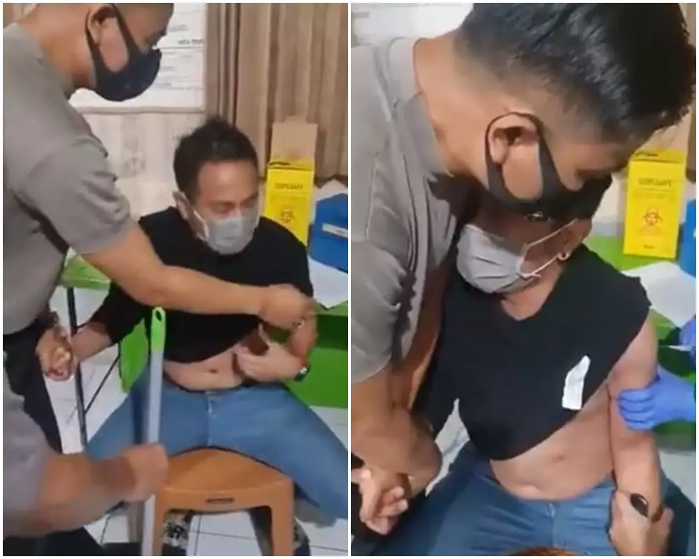 polisi takut disuntik © 2021 brilio.net