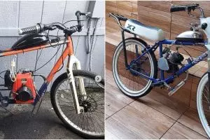 10 Modifikasi sepeda dipasangi mesin ini bikin mikir dua kali