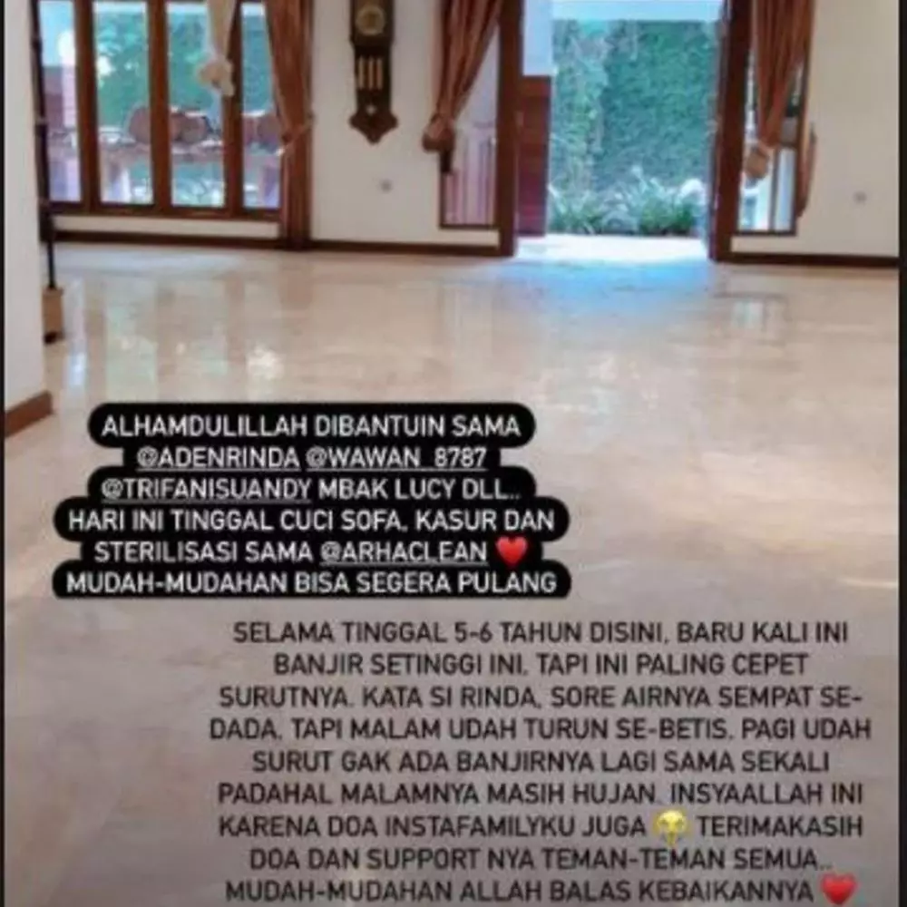 rumah Dian Pelangi usai kebanjiran © 2021 brilio.net