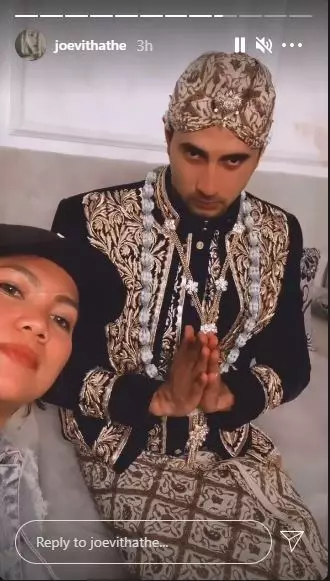 Ali Margin baju pengantin Jawa © Instagram Ali Margin baju pengantin Jawa © Instagram