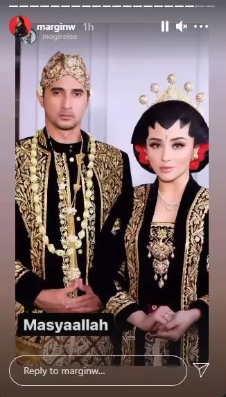 Ali Margin baju pengantin Jawa © Instagram Ali Margin baju pengantin Jawa © Instagram