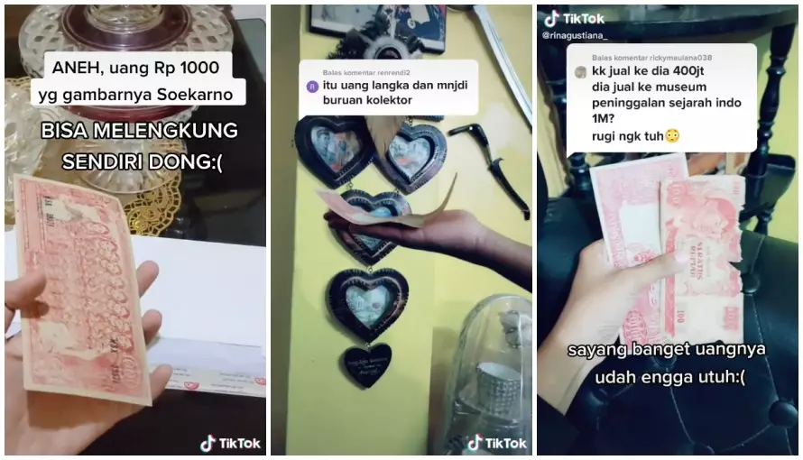 uang gambar bung karno © TikTok