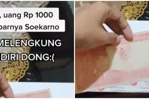 Heboh uang jadul gambar Bung Karno bisa melengkung, jadi buruan