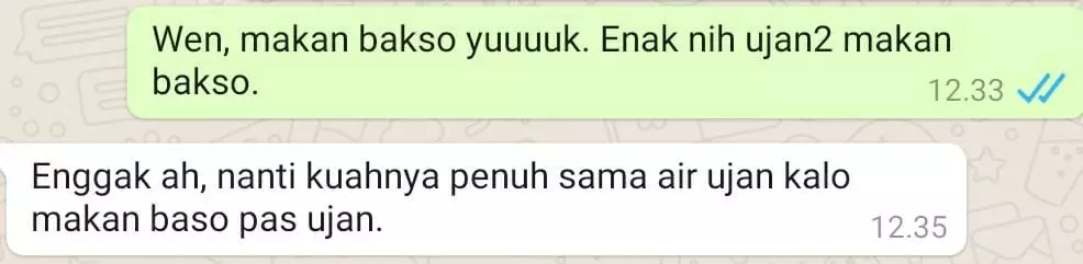 chat ngawur dengan teman dekat Instagram