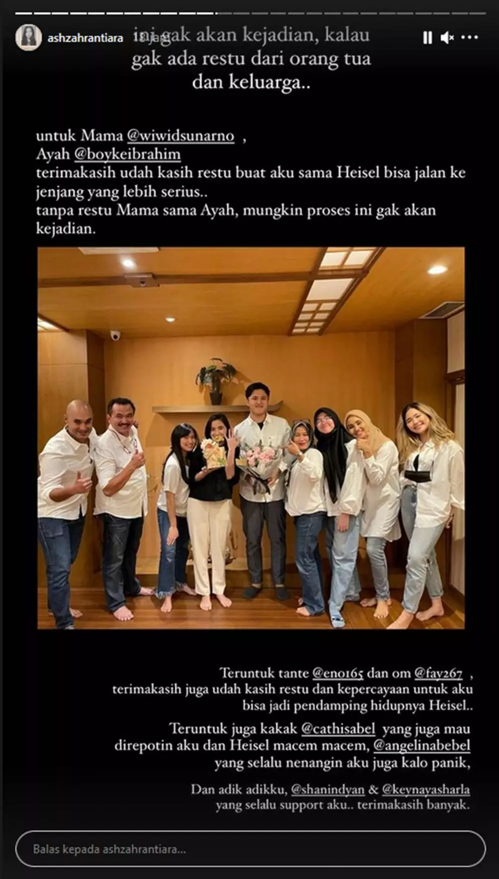 kumpulan momen lamaran Ashilla ex blink Instagram