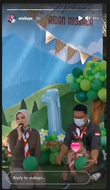 Ridwan Kamil Rayakan ultah ke-1 anak angkat Instagram Ridwan Kamil Rayakan ultah ke-1 anak angkat Instagram