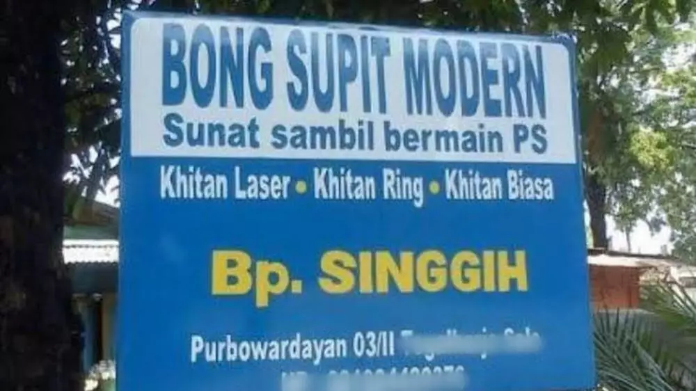 Papan nama jasa sunat © berbagai sumber