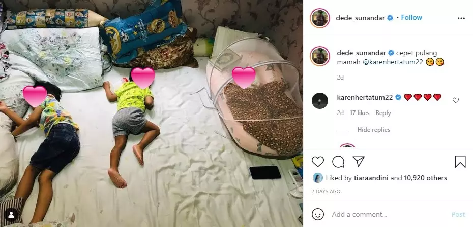 Dede Sunandar positif Covid-19 © Instagram Dede Sunandar positif Covid-19 © Instagram