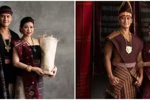 7 Pemotretan Choky Sitohang dan keluarga kenakan ulos Batak, memesona