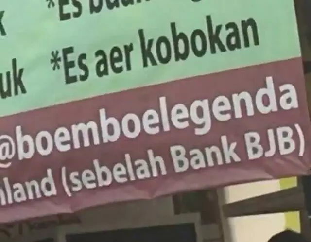 Nama makanan bikin berkenyit © berbagai sumber