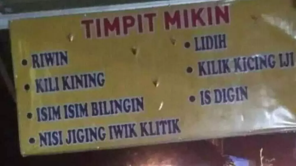 Nama makanan bikin berkenyit © berbagai sumber