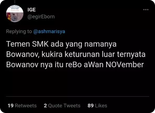 keunikan di balik nama © berbagai sumber