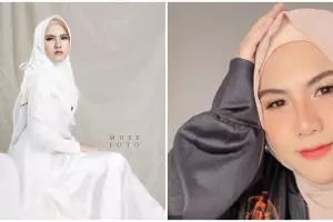 10 Potret terbaru Evelyn Nada Anjani dengan hijab, tampil anggun