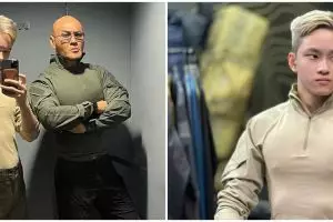 8 Momen Azka Corbuzier latihan menembak, gayanya bikin salah fokus