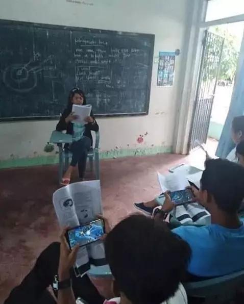 kelakuan murid depan kelas © Instagram kelakuan murid depan kelas © Instagram